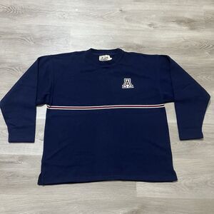 Vintage Dehen University of Arizona Navy Blue Crewneck Sweater Mens Size XL USA